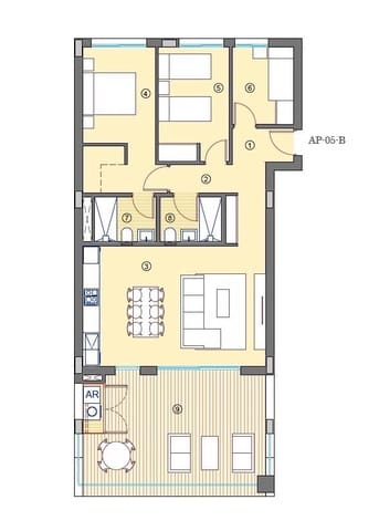 3 soverom Leilighet til salgs i Bonalba, Busot med svømmebasseng garasje - € 310 500 (Ref: 9385706)
