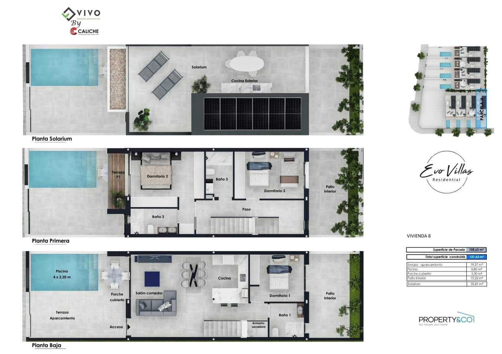 3 bedroom Villa for sale in Pilar de la Horadada with pool - € 385,000 (Ref: 9301270)