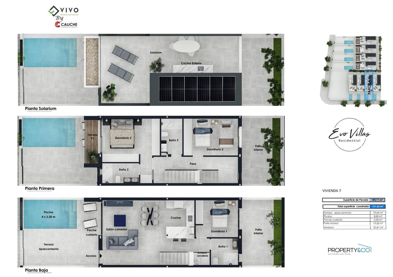 3 bedroom Villa for sale in Pilar de la Horadada with pool - € 385,000 (Ref: 9301270)