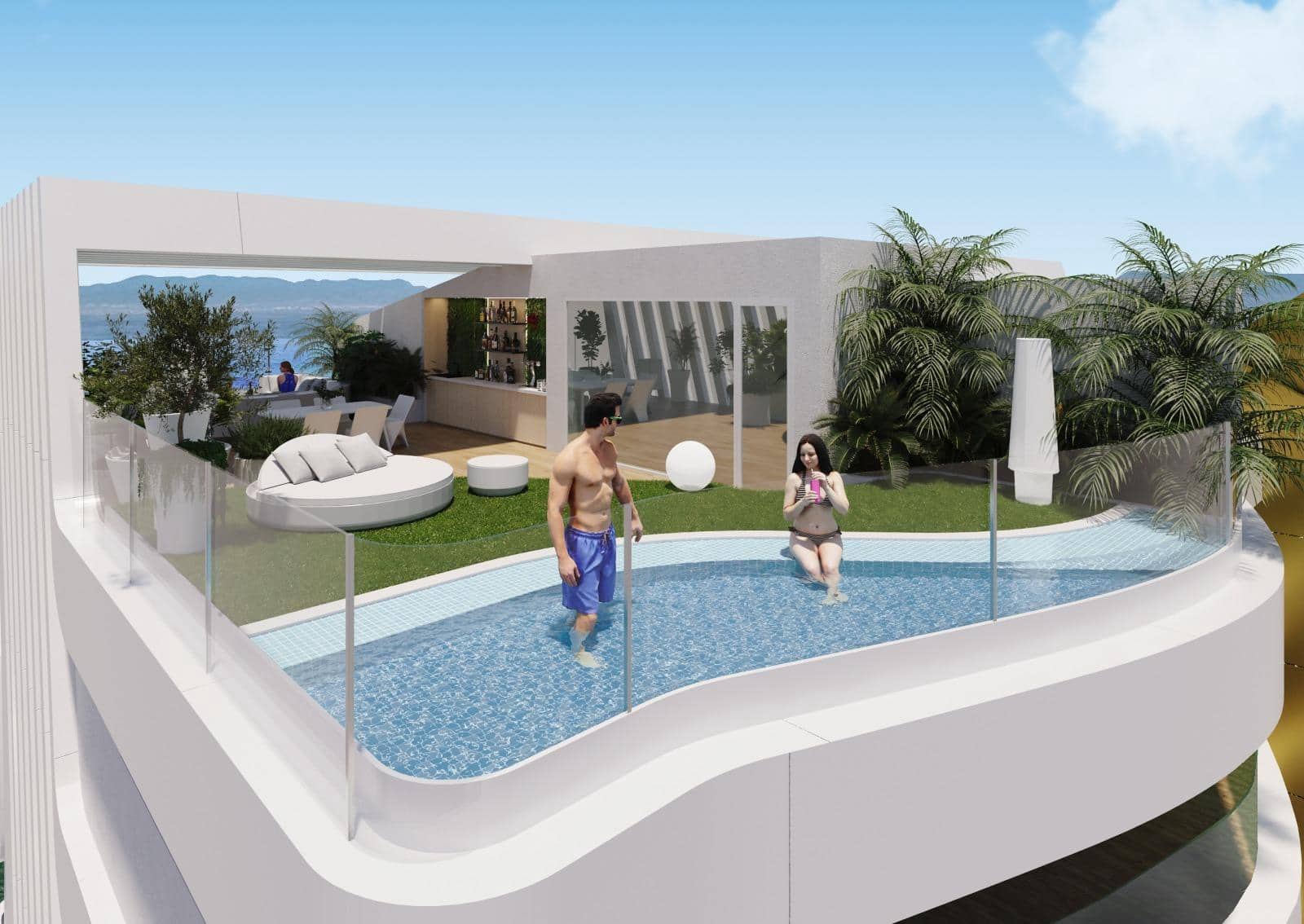Apartamento de 2 habitaciones en La Manga del Mar Menor en venta - 599.000 € (Ref: 9301278)