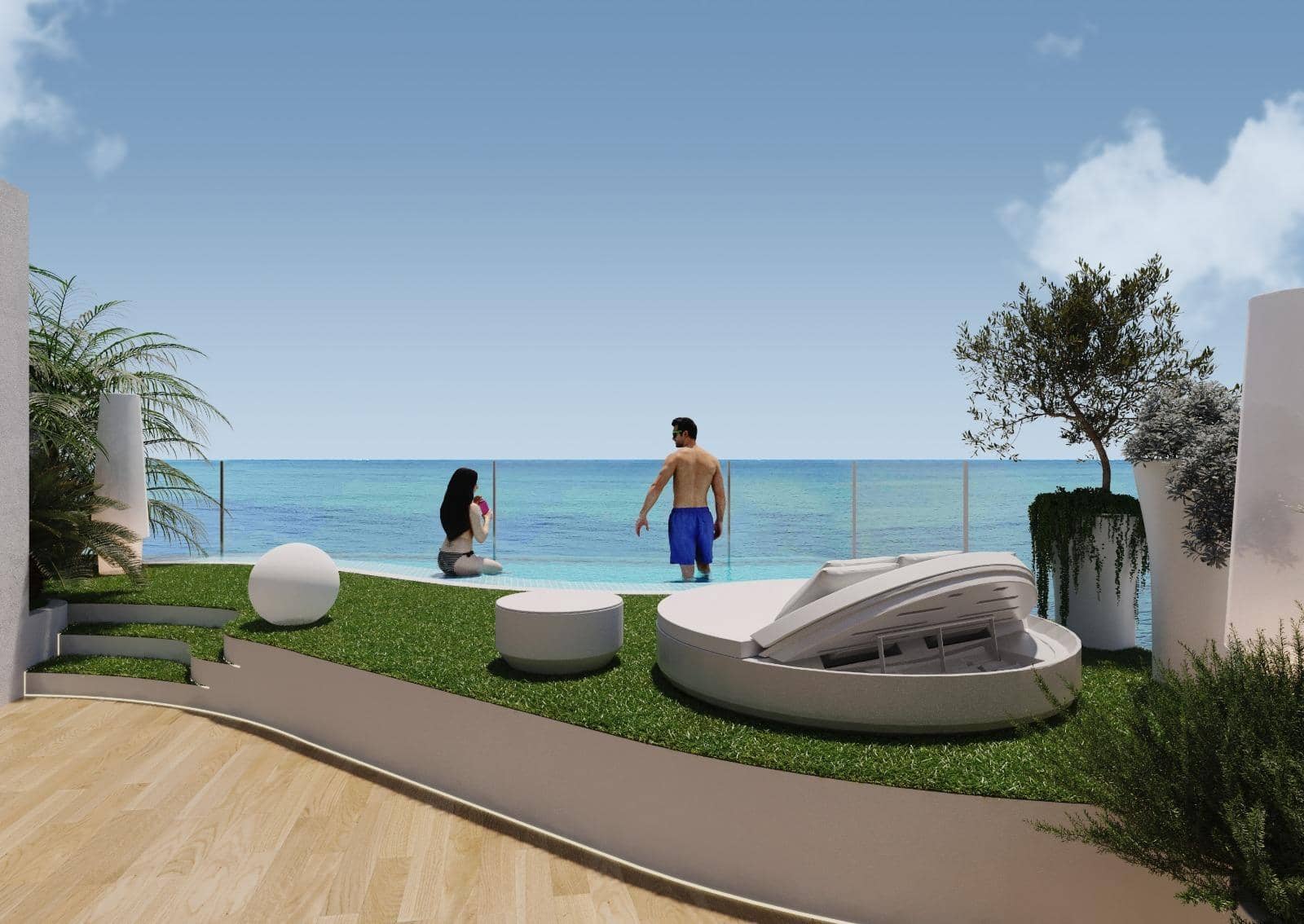 Apartamento de 2 habitaciones en La Manga del Mar Menor en venta - 599.000 € (Ref: 9301278)