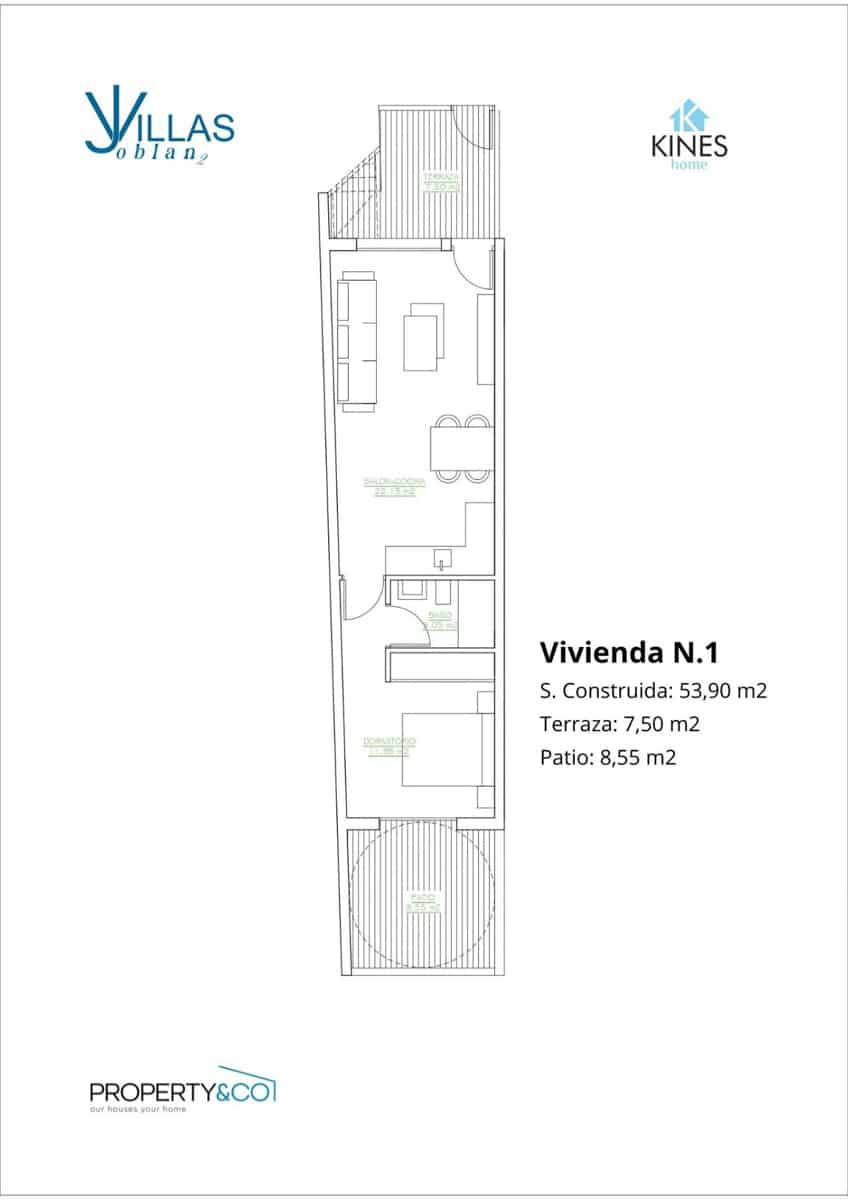 3 soveværelse Villa til salg i San Pedro del Pinatar med swimmingpool - € 269.900 (Ref: 9301280)