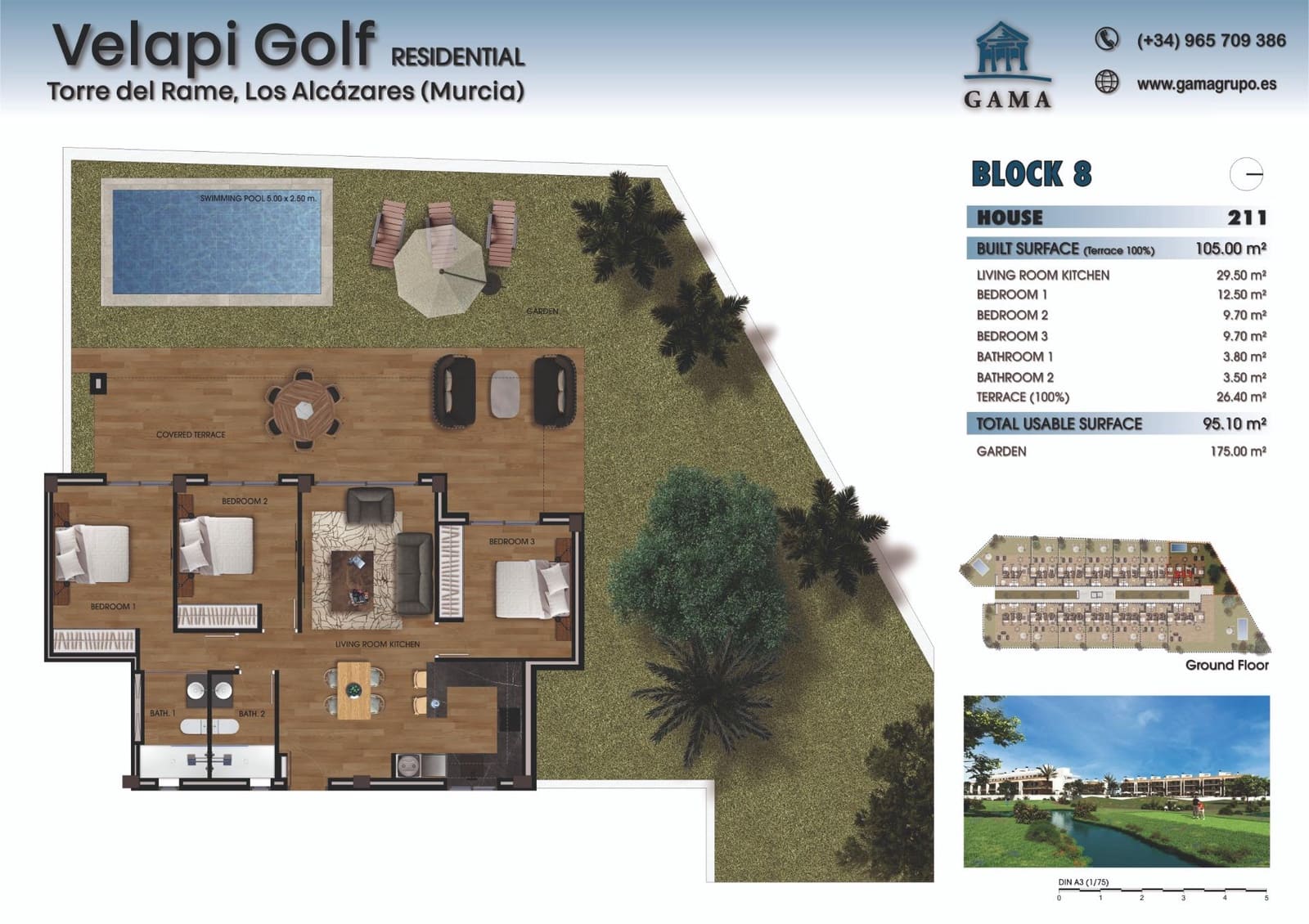 2 quarto Apartamento para venda em Los Alcazares com piscina - 270 000 € (Ref: 9301282)