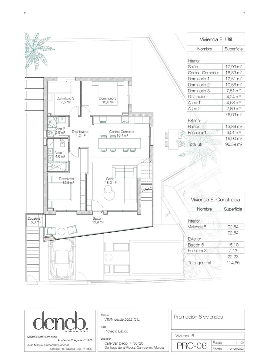 2 camera da letto Appartamento in vendita in Santiago de la Ribera con piscina - 339.000 € (Rif: 9427253)