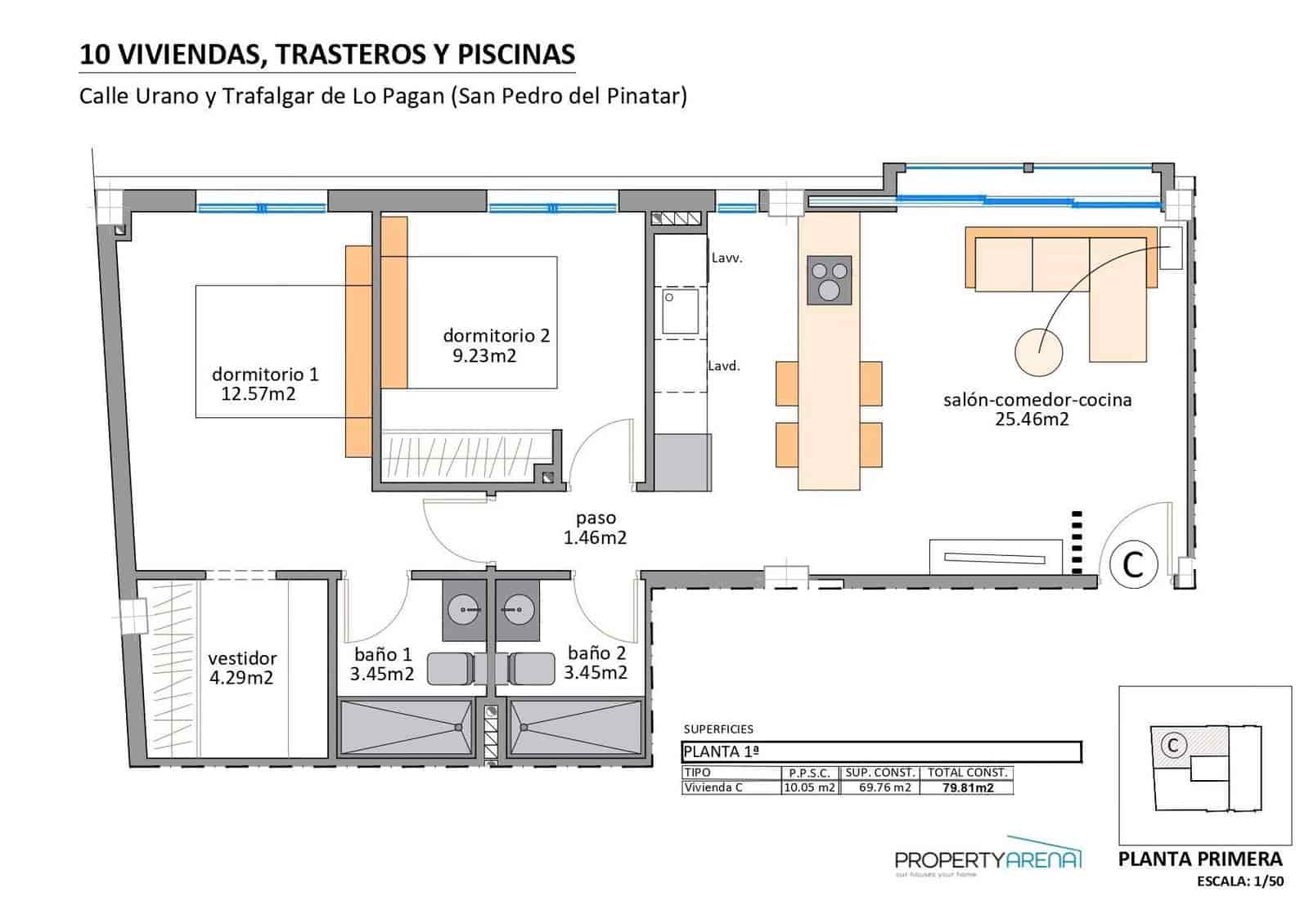 2 bedroom Apartment for sale in Lo Pagan with pool - € 208,900 (Ref: 9494677)