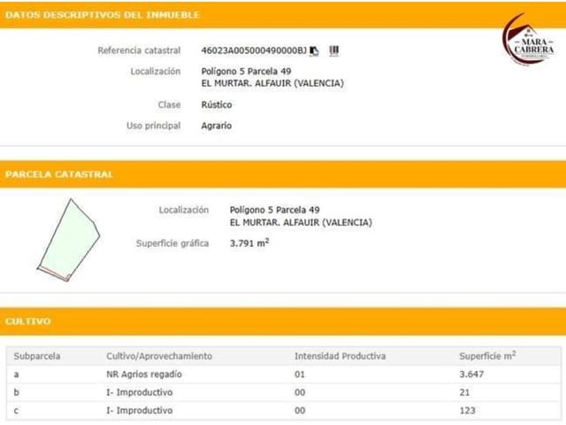 Undeveloped Land for sale in Alfauir - € 65,000 (Ref: 9398816)