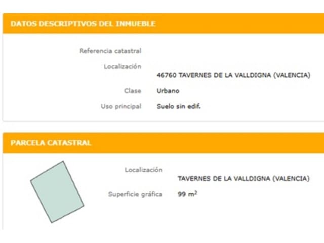 Building Plot for sale in Tavernes de la Valldigna - € 49,000 (Ref: 9540613)