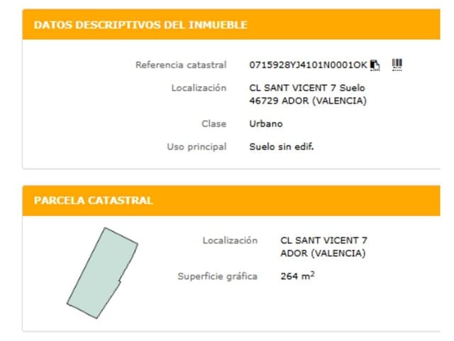 Byggetomt til salgs i Ador - € 34 900 (Ref: 9550468)