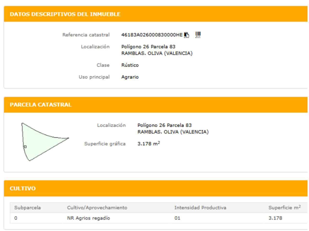 Ubebygd land til salgs i Oliva - € 10 000 (Ref: 9570336)