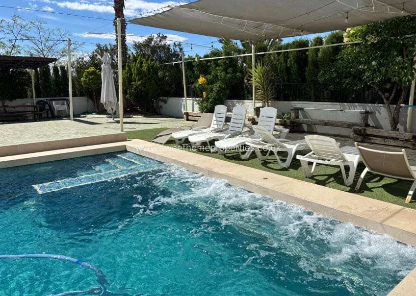 8 chambre Finca/Maison de Campagne à vendre à Sax avec piscine garage - 575 000 € (Ref: 10080047)