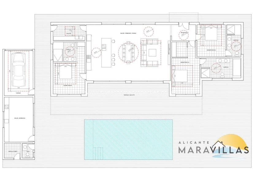 3 sovrum Finca/Hus på landet till salu i La Romana med pool garage - 599 950 € (Ref: 10088605)