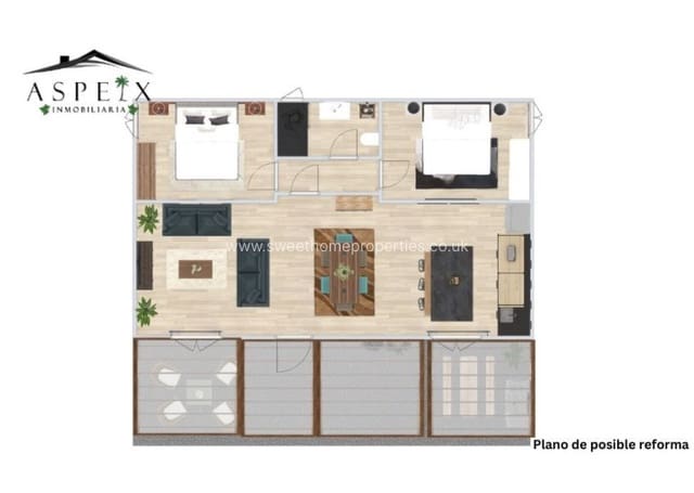 2 soveværelse Finca/Landehus til salg i Aspe med swimmingpool garage - € 166.000 (Ref: 9571665)