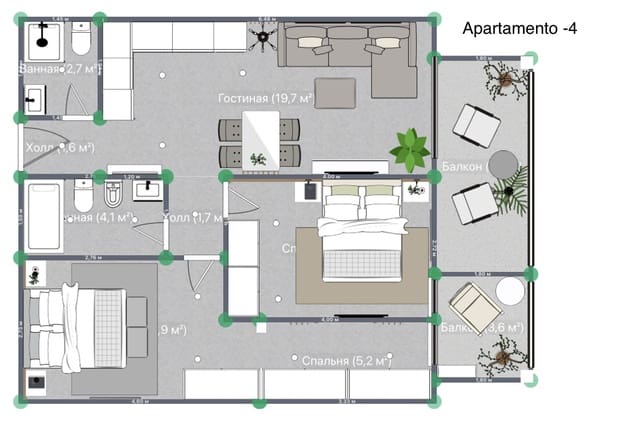 2 sypialnia Apartament na sprzedaż w Playa San Juan, Guía de Isora z basenem garażem - 325 000 € (Ref: 9319921)