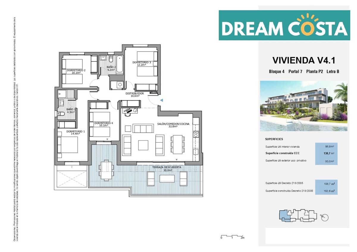 4 makuuhuone Kattohuoneisto myytävänä paikassa Estepona mukana uima-altaan - 474 500 € (Ref: 9339079)