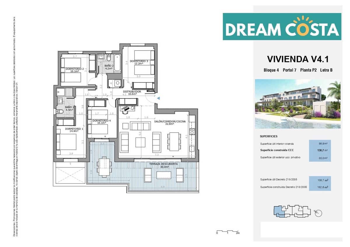 4 makuuhuone Kattohuoneisto myytävänä paikassa Estepona mukana uima-altaan - 474 500 € (Ref: 9339079)