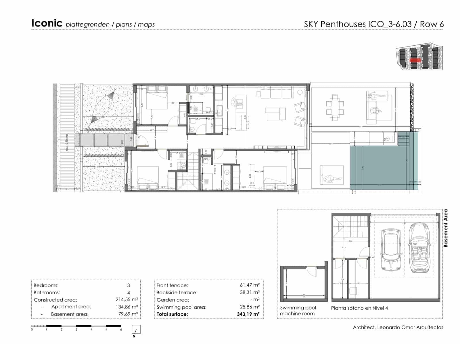 3 soveværelse Lejlighed til salg i Callao Salvaje med swimmingpool garage - € 1.525.000 (Ref: 9618632)