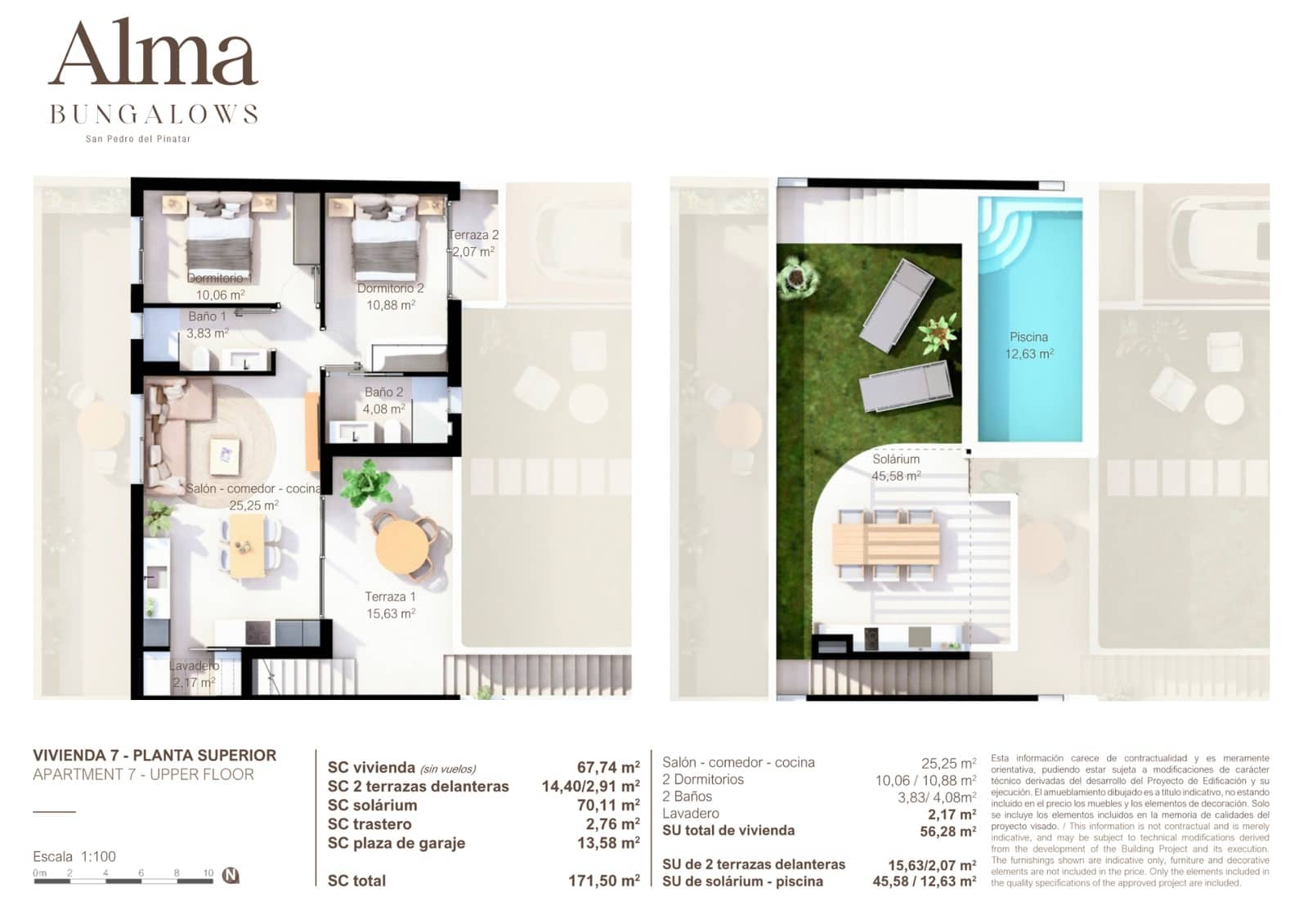 2 slaapkamer Bungalow te koop in San Pedro del Pinatar - € 315.000 (Ref: 9687389)