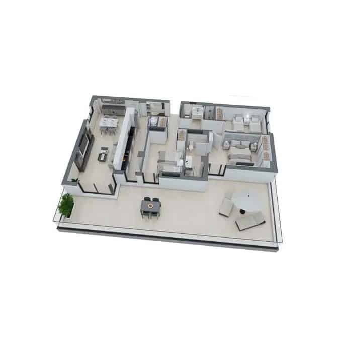 3 slaapkamer Appartement te koop in Castello de la Plana met zwembad garage - € 201.000 (Ref: 9438392)