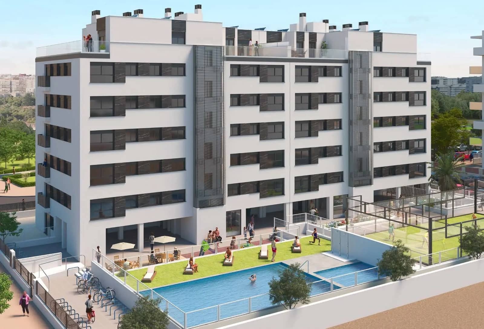 3 slaapkamer Appartement te koop in Castello de la Plana met zwembad garage - € 201.000 (Ref: 9438392)