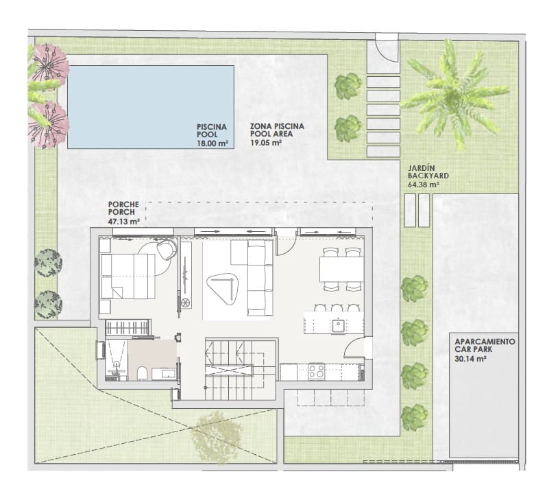 Chalet de 3 habitaciones en Torre-Pacheco en venta con piscina garaje - 700.000 € (Ref: 9573691)