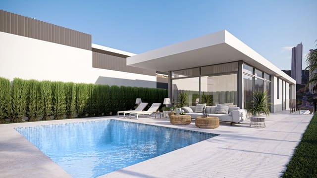 3 sypialnia Willa na sprzedaż w Benidorm z basenem garażem - 1 157 380 € (Ref: 9348081)