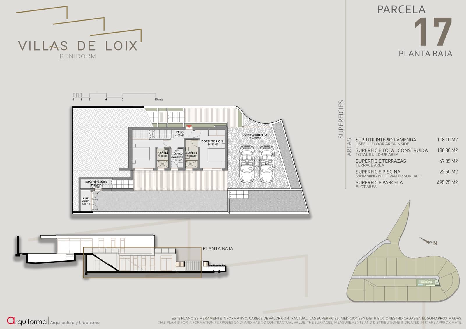 3 sypialnia Willa na sprzedaż w Benidorm z basenem garażem - 1 157 380 € (Ref: 9348081)
