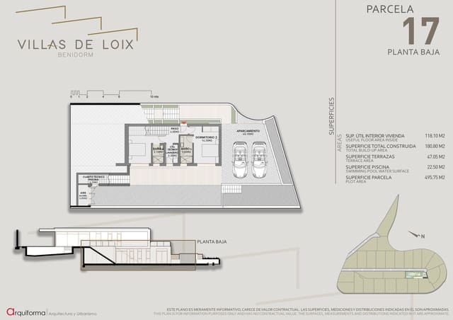 3 sypialnia Willa na sprzedaż w Benidorm z basenem garażem - 1 157 380 € (Ref: 9348081)