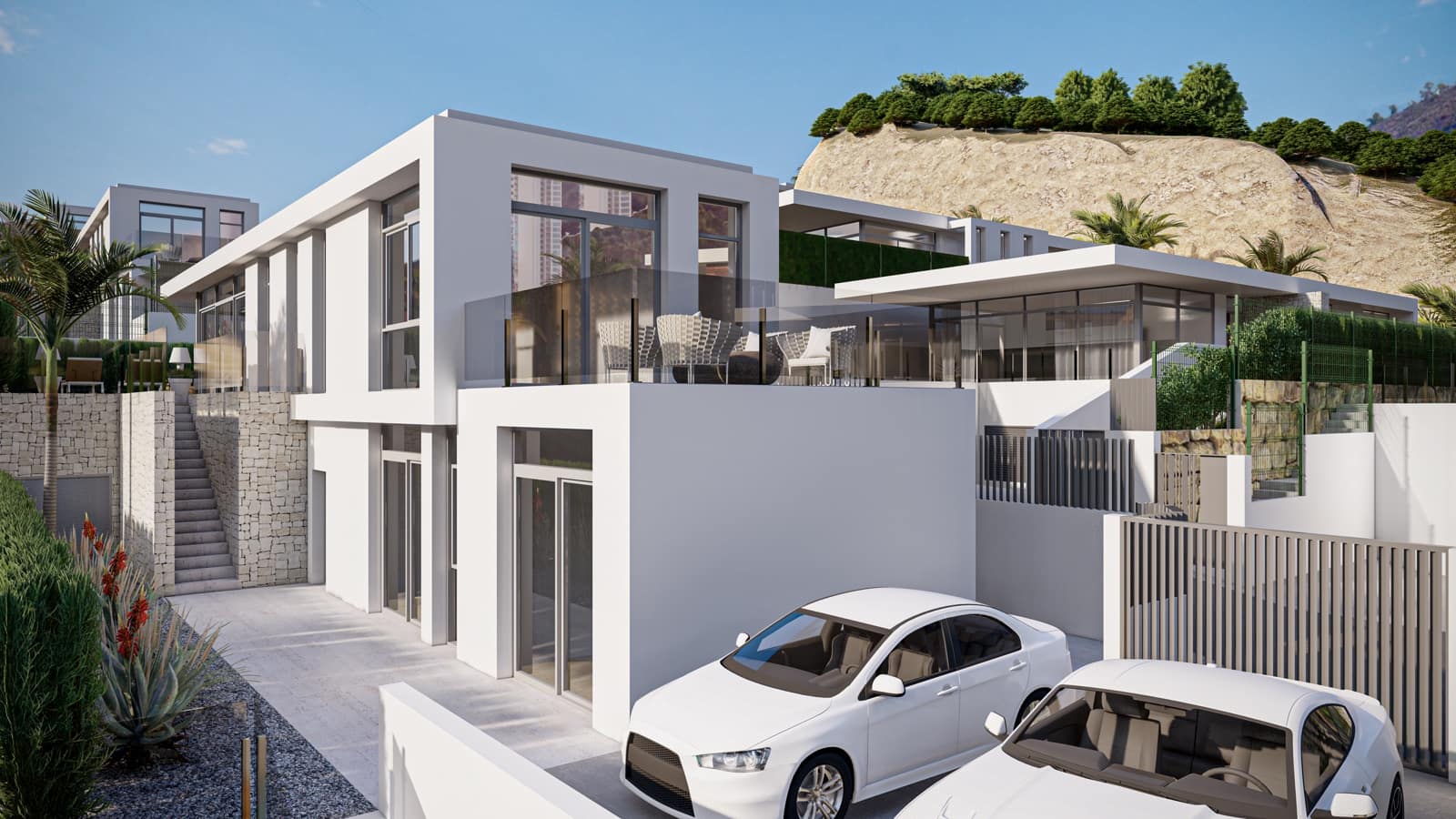 3 sypialnia Willa na sprzedaż w Benidorm z basenem garażem - 1 157 380 € (Ref: 9348081)