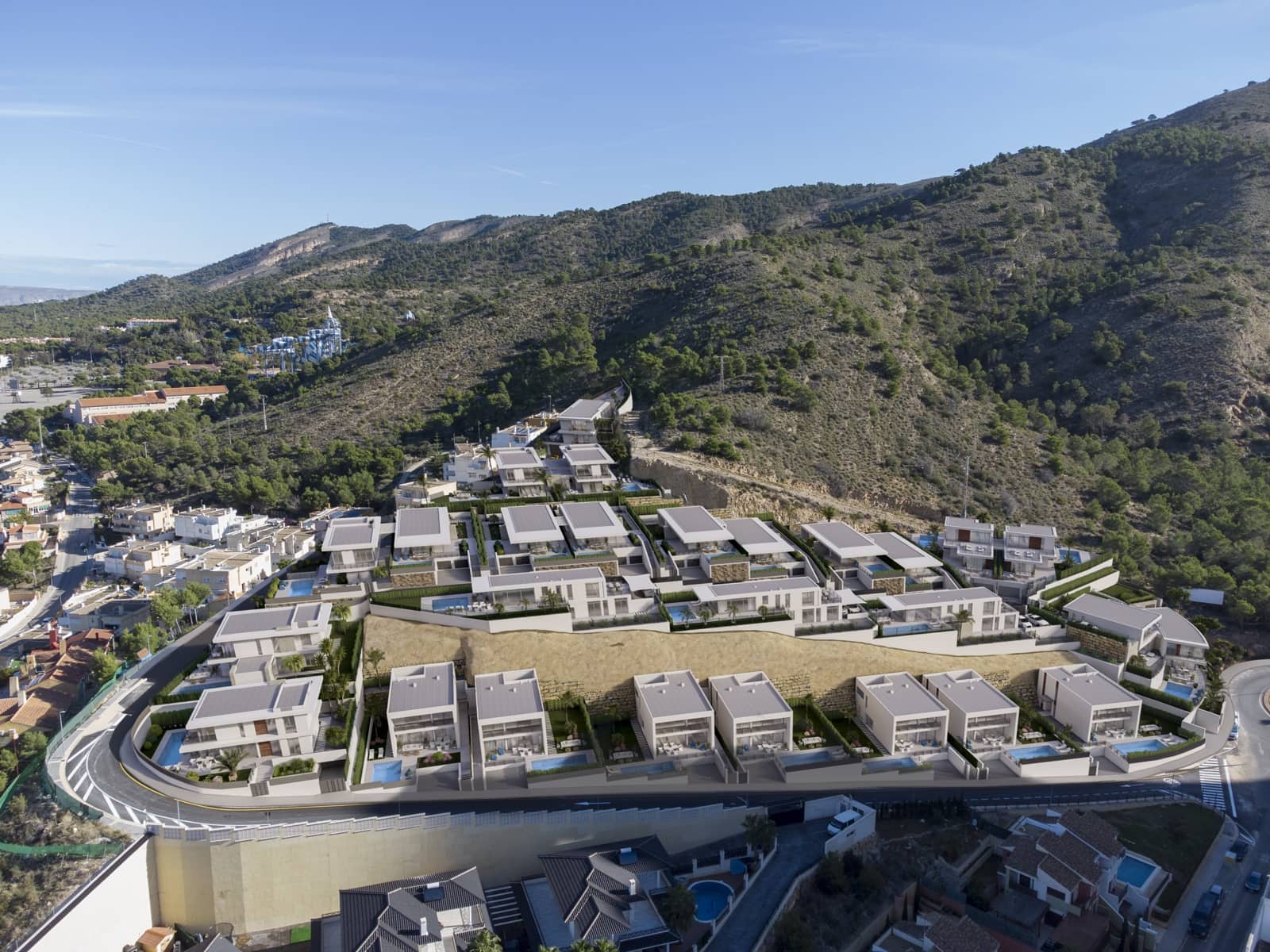 3 sypialnia Willa na sprzedaż w Benidorm z basenem garażem - 1 157 380 € (Ref: 9348081)