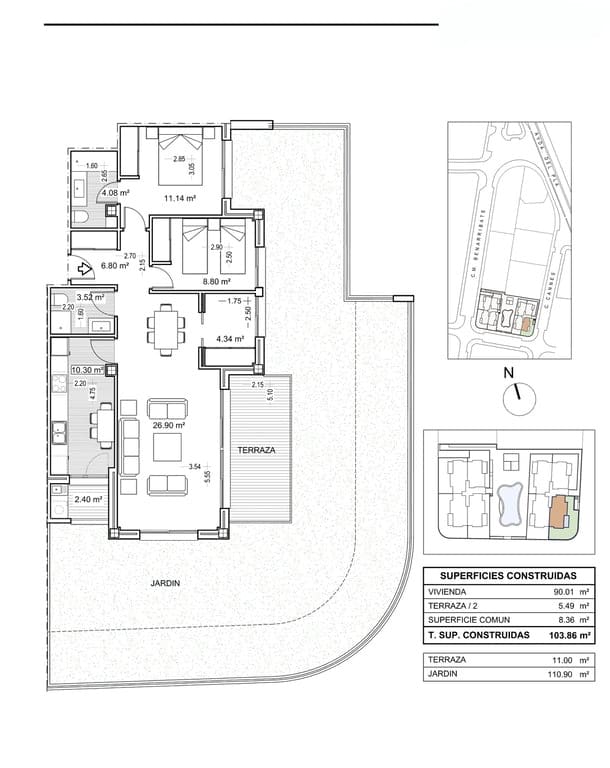 3 chambre Appartement à vendre à Javea / Xabia avec piscine garage - 510 000 € (Ref: 9750939)