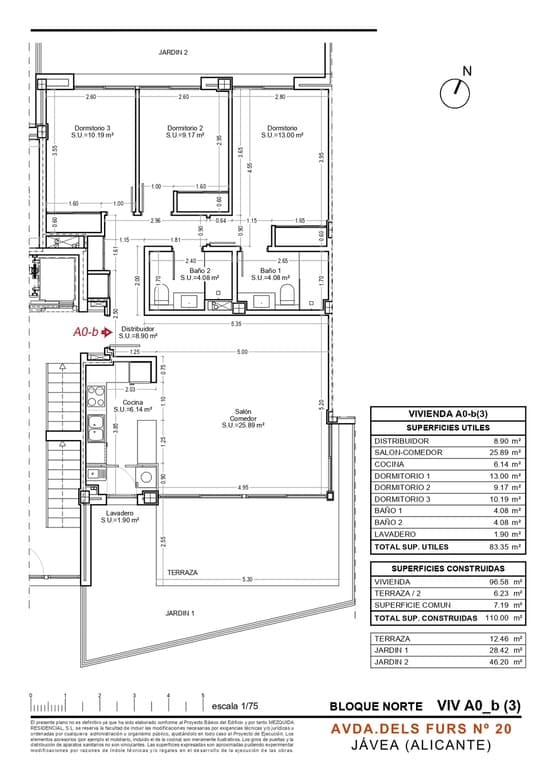Apartamento de 3 habitaciones en Javea / Xàbia en venta con piscina garaje - 610.000 € (Ref: 9765294)