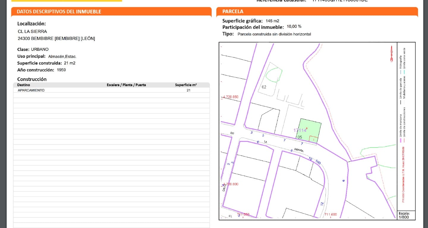 Terreno/Finca Rústica en Bembibre en venta - 12.650 € (Ref: 9488131)