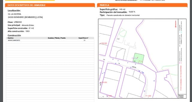 Terreno/Finca Rústica en Bembibre en venta - 12.650 € (Ref: 9488131)