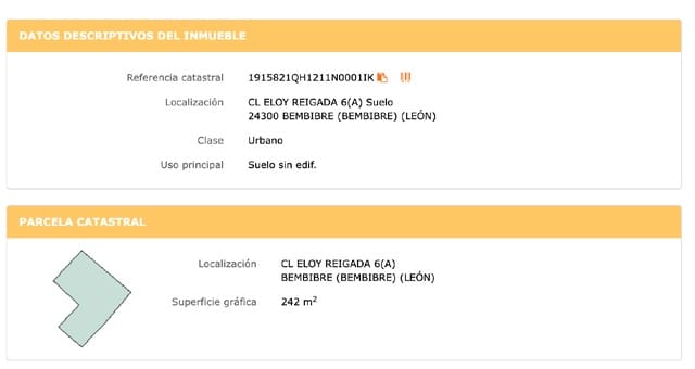 Ubebygd land til salgs i Bembibre - € 36 500 (Ref: 9488216)