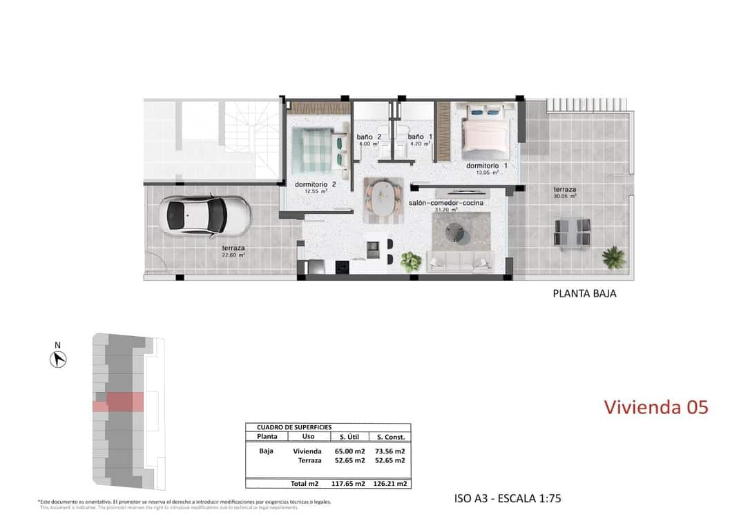 2 chambre Bungalow à vendre à Pilar de la Horadada avec piscine - 304 900 € (Ref: 9944849)
