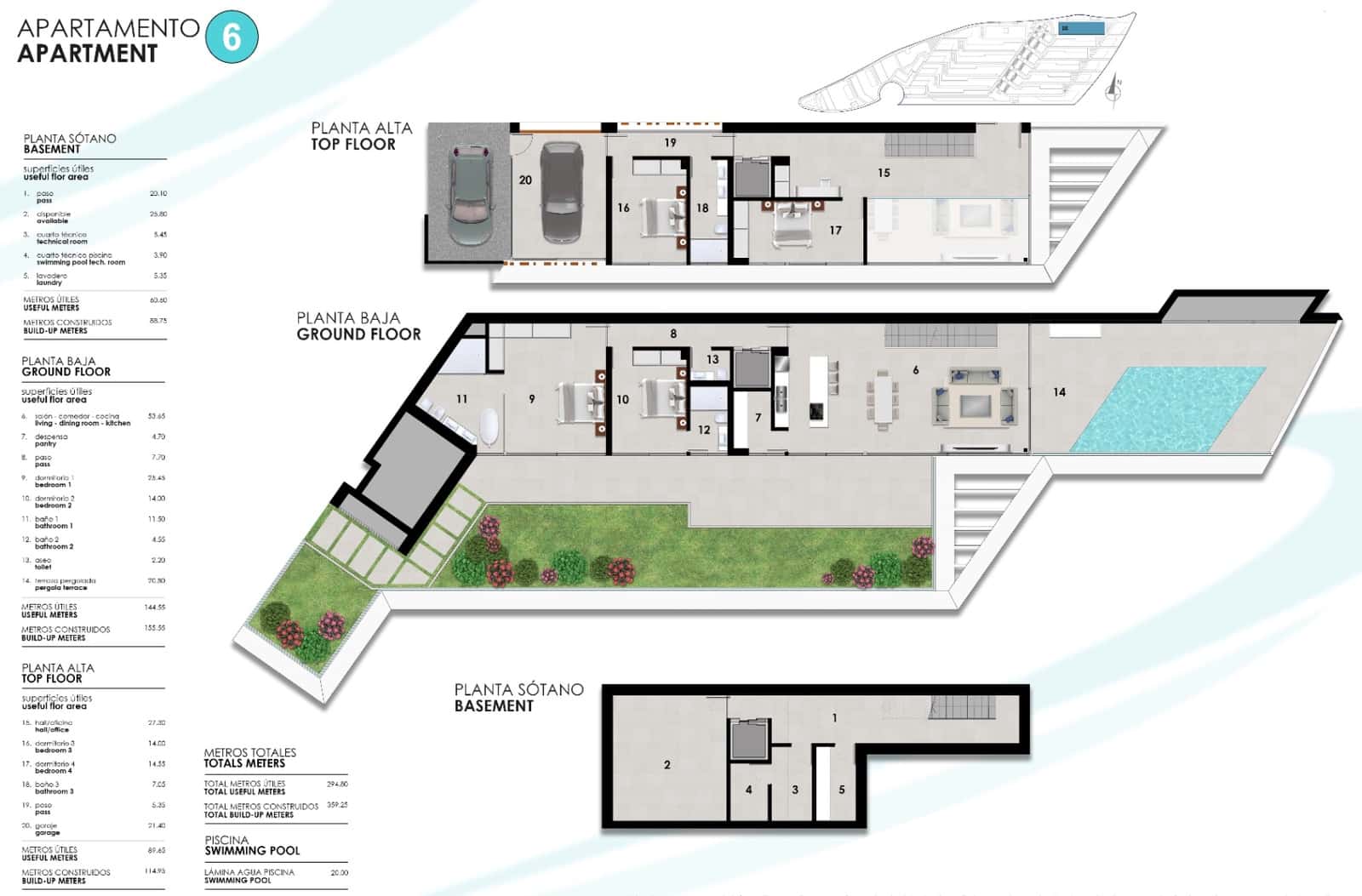 4 soverom Penthouse til salgs i Altea med svømmebasseng garasje - € 2 150 000 (Ref: 9428259)