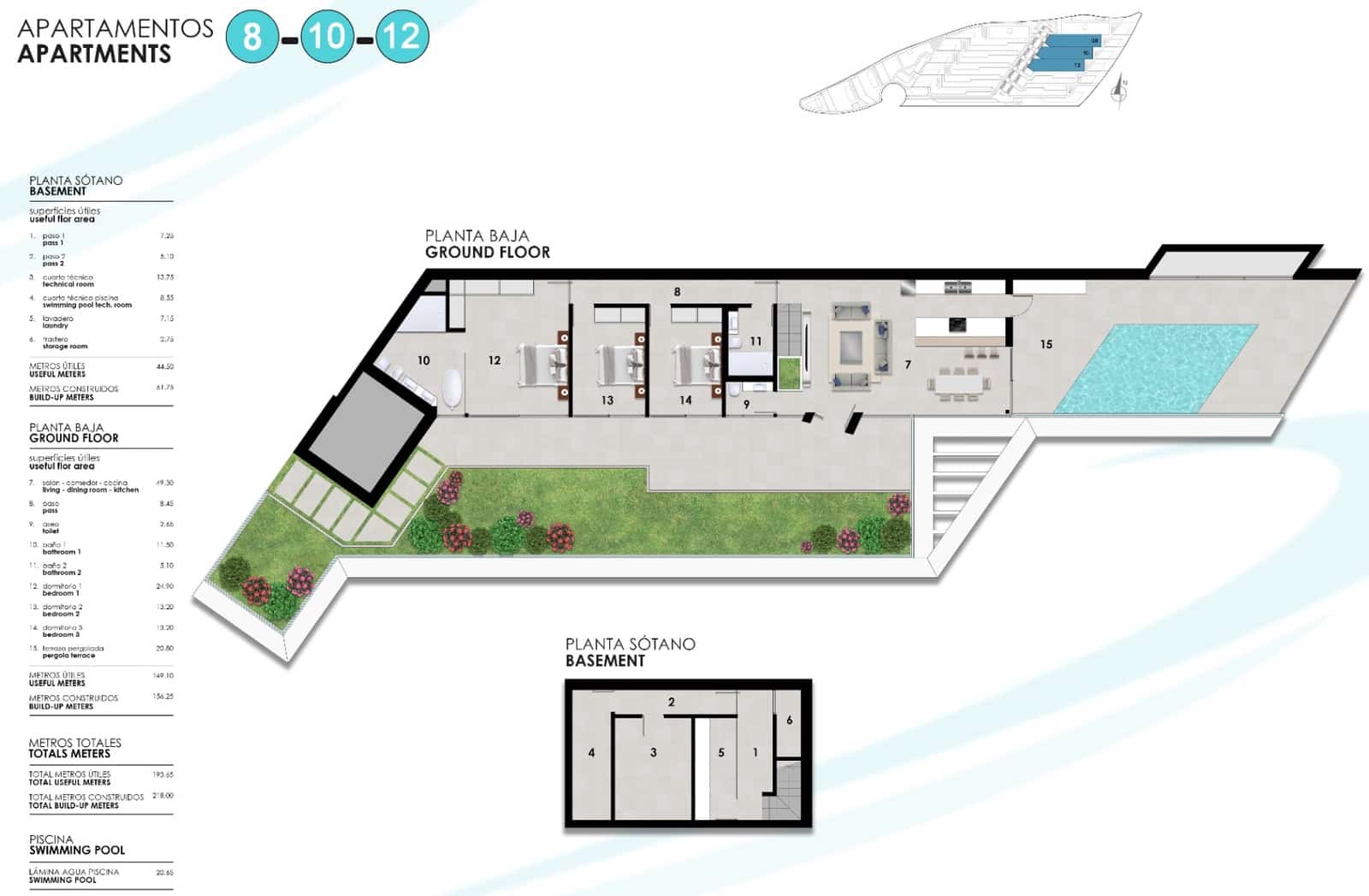3 soveværelse Lejlighed til salg i Altea med swimmingpool garage - € 1.200.000 (Ref: 9428261)
