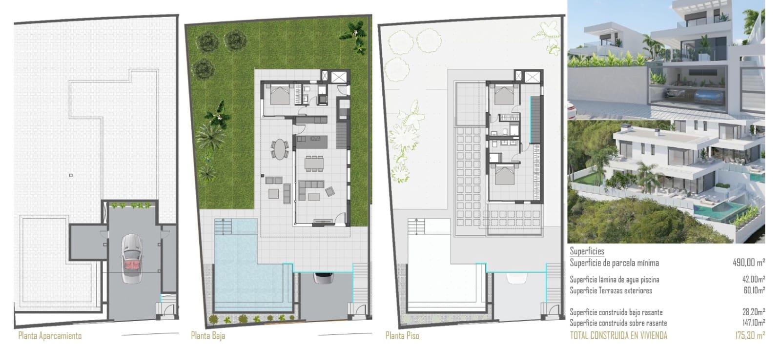 3 sypialnia Willa na sprzedaż w Finestrat z basenem garażem - 1 100 000 € (Ref: 9428270)