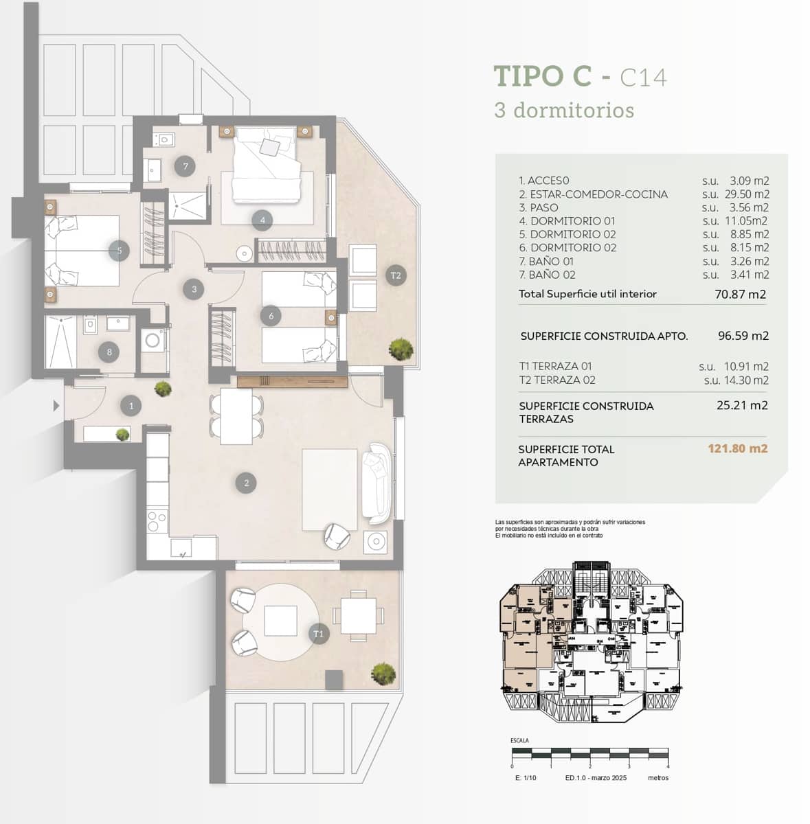 3 camera da letto Appartamento in vendita in Calpe / Calp con piscina garage - 635.000 € (Rif: 9523506)