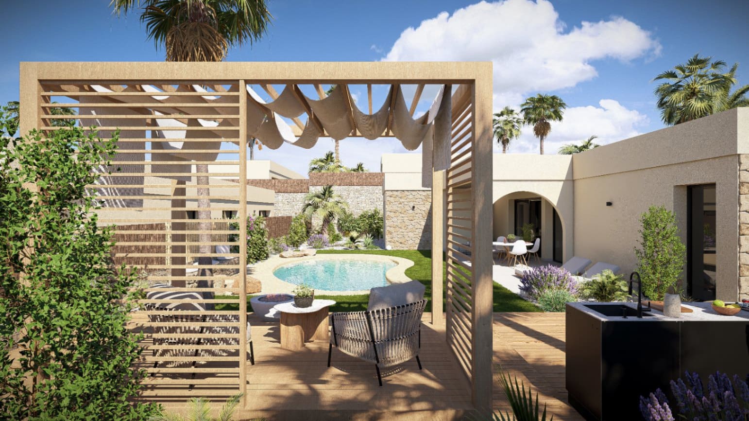 2 bedroom Villa for sale in Banos y Mendigo with pool garage - € 403,000 (Ref: 9530935)