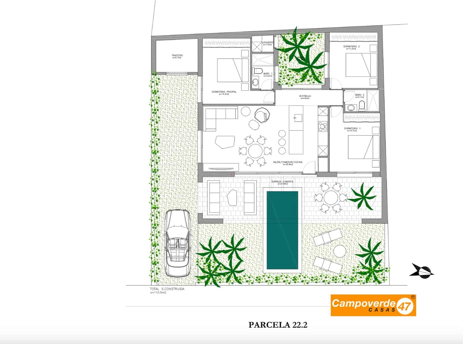 3 slaapkamer Villa te koop in Santiago de la Ribera met zwembad - € 489.900 (Ref: 9447120)