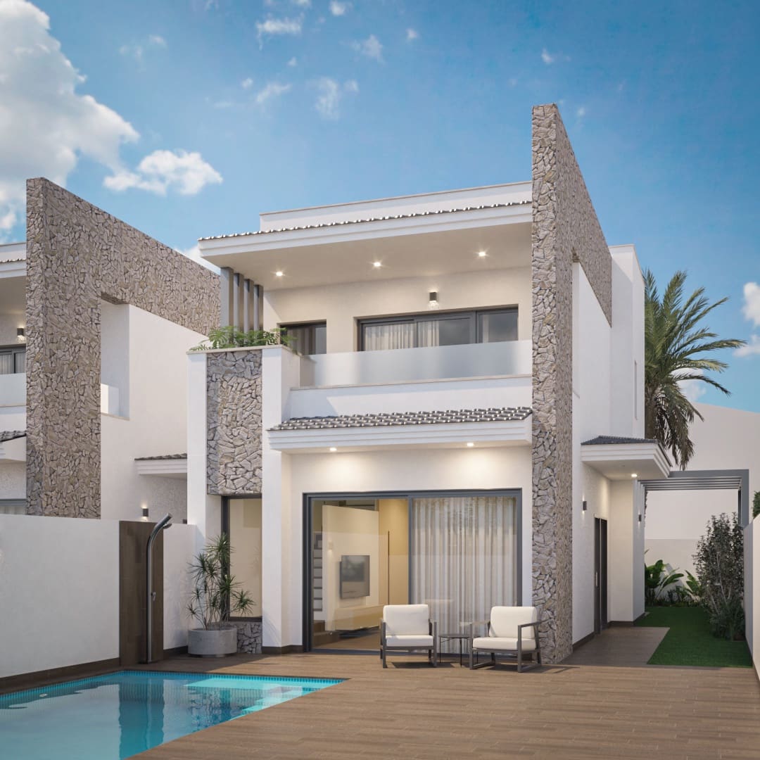 3 quarto Moradia para venda em San Pedro del Pinatar com piscina - 479 900 € (Ref: 9447124)