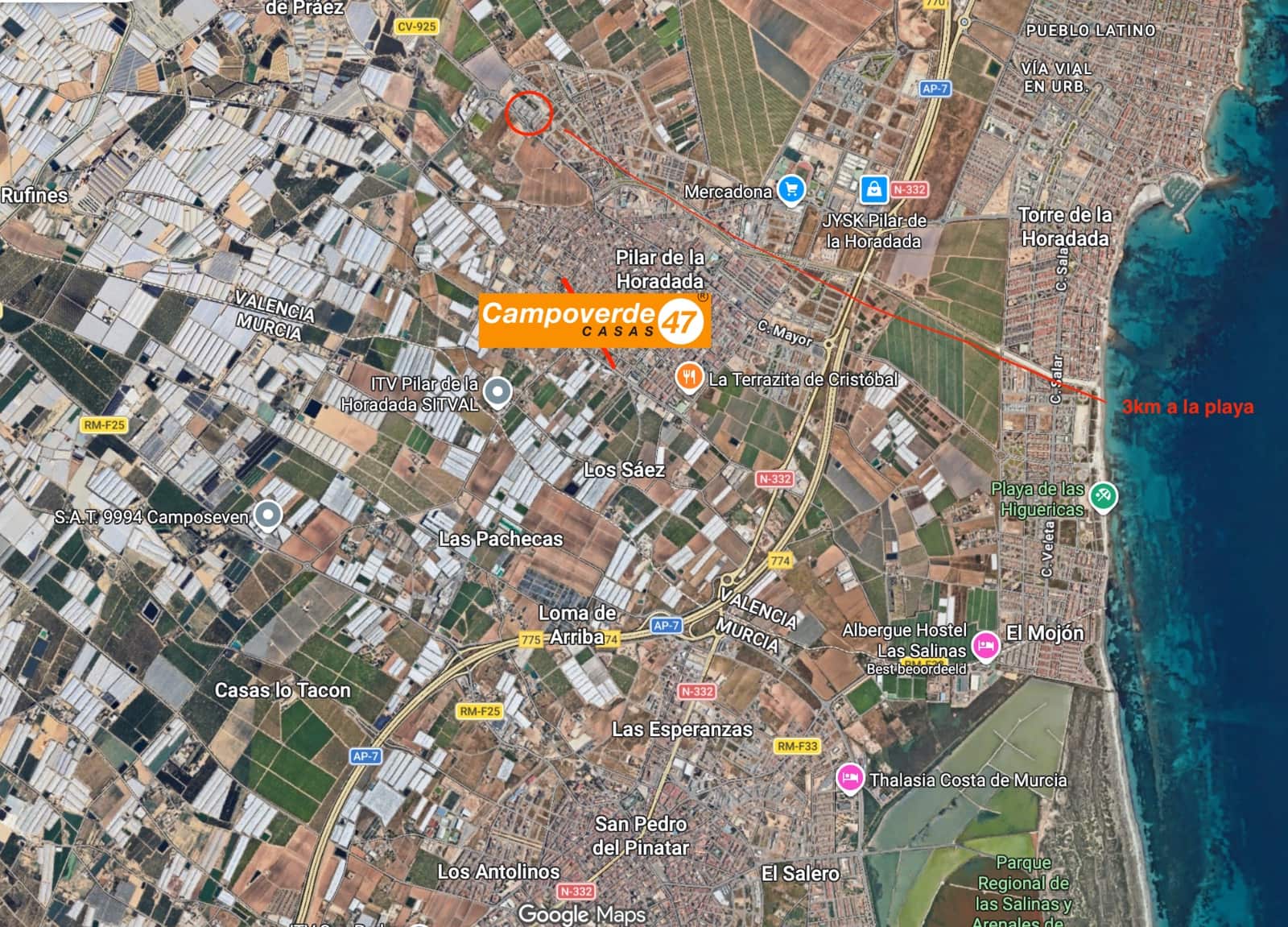 3 slaapkamer Halfvrijstaande villa te koop in Pilar de la Horadada met zwembad - € 349.900 (Ref: 9804833)