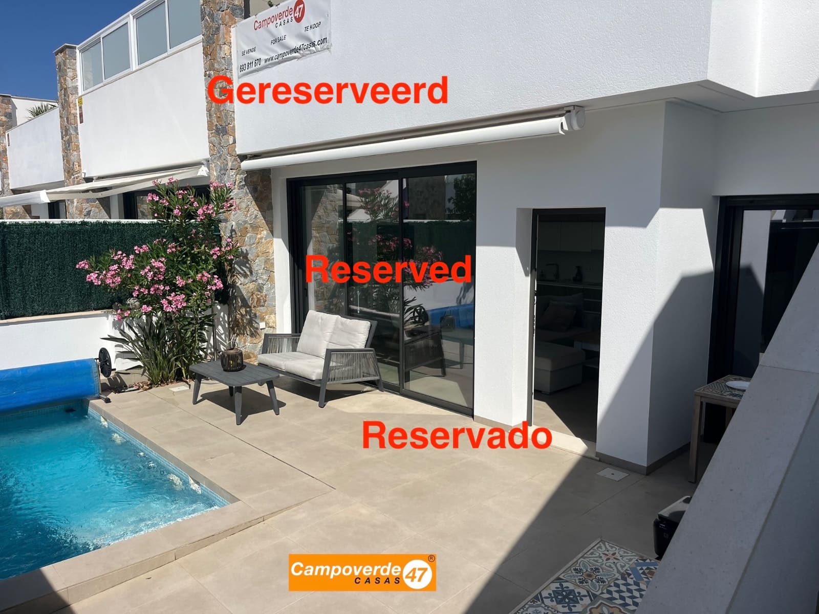 3 bedroom Villa for sale in Pilar de la Horadada with pool garage - € 339,900 (Ref: 9804833)