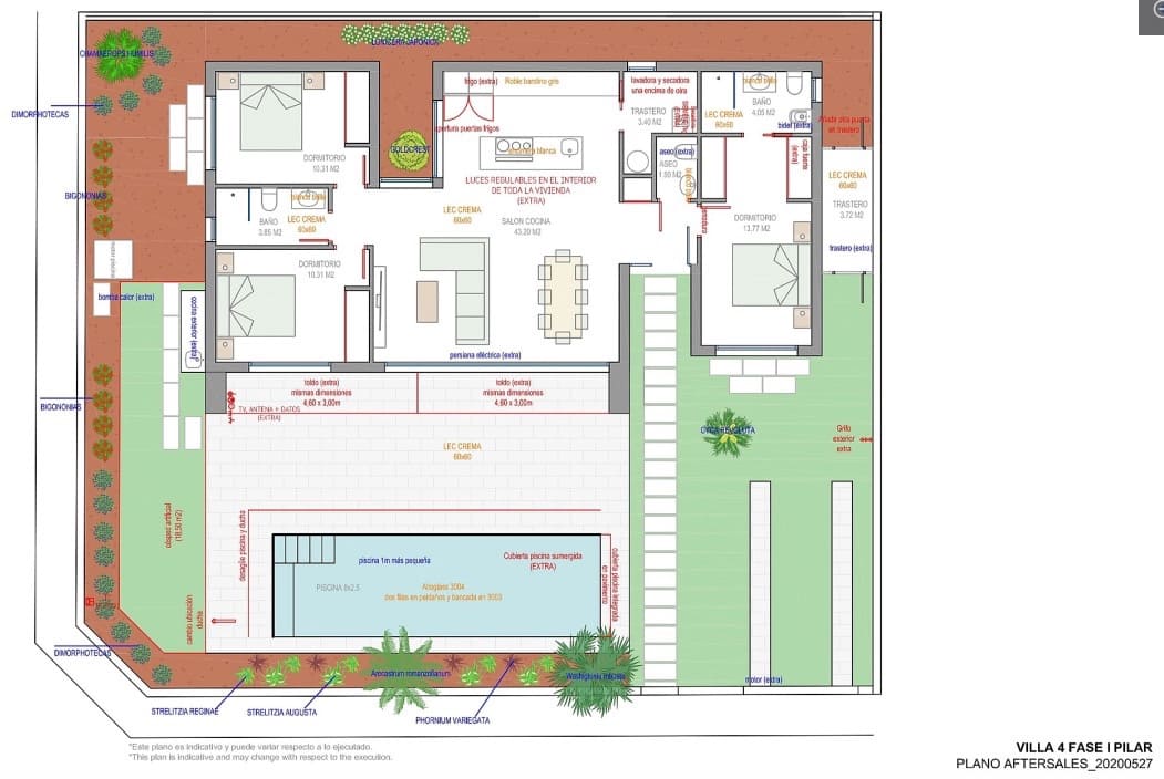 3 bedroom Villa for sale in Pilar de la Horadada with pool - € 445,000 (Ref: 9976149)
