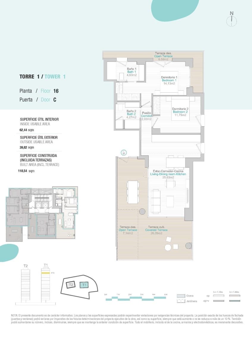 Apartamento de 2 habitaciones en Calpe / Calp en venta con piscina garaje - 620.000 € (Ref: 10018851)