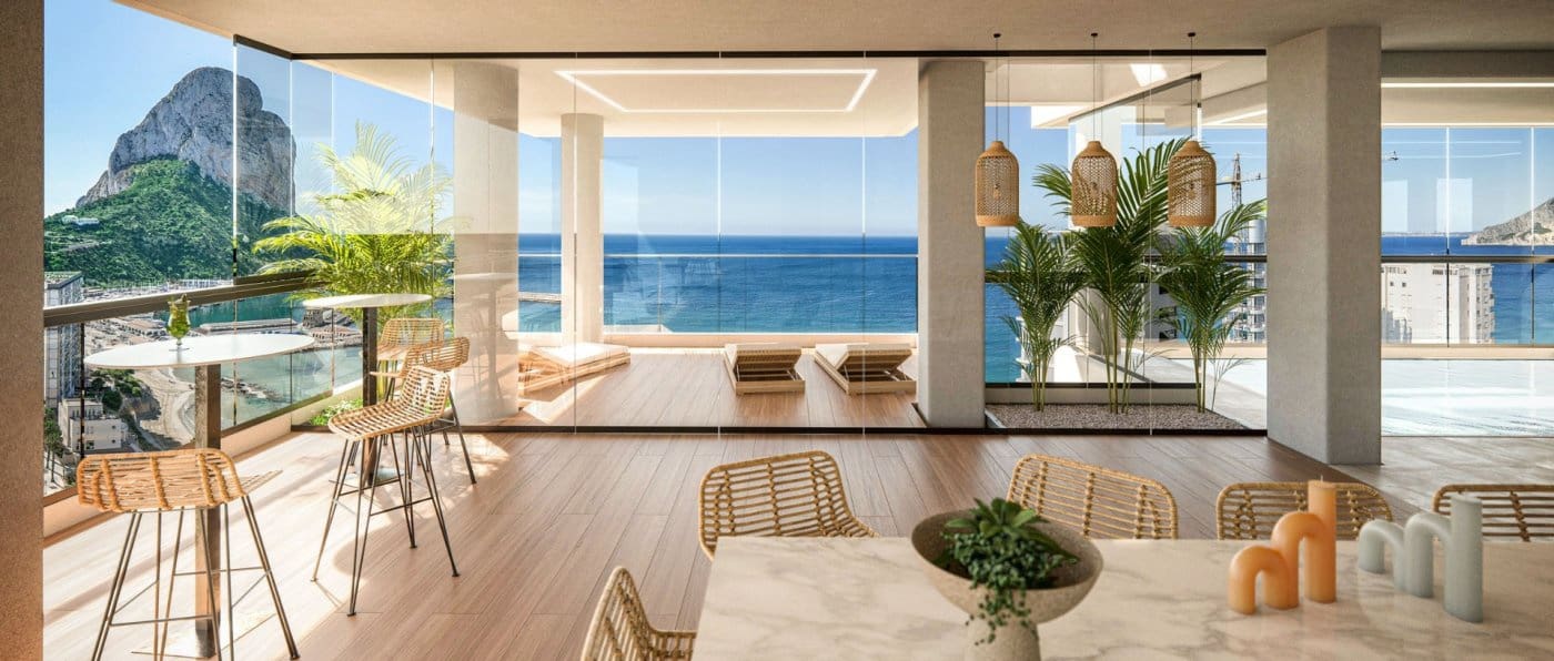 Apartamento de 2 habitaciones en Calpe / Calp en venta con piscina garaje - 620.000 € (Ref: 10018851)