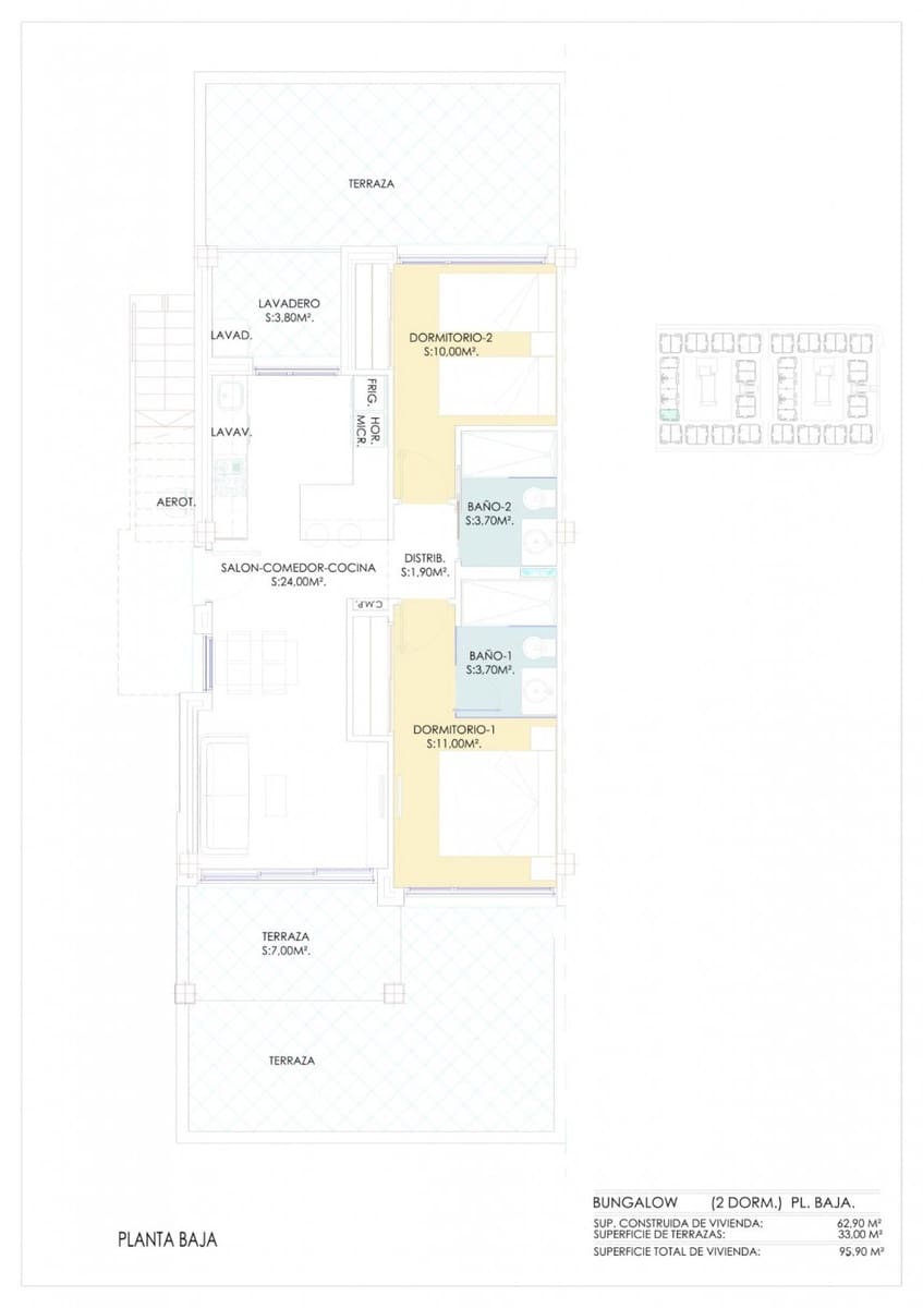 Apartamento de 2 habitaciones en Los Balcones en venta con piscina - 300.000 € (Ref: 10018853)