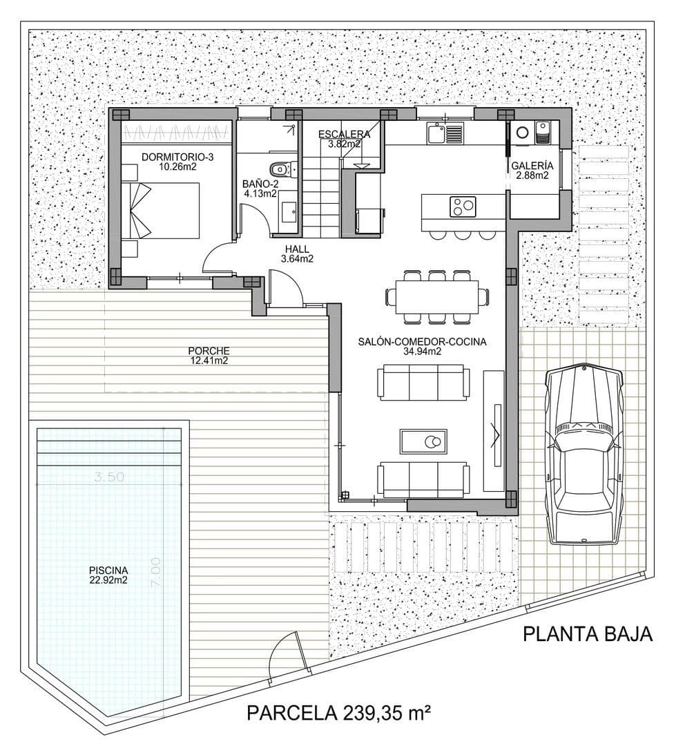 3 sovrum Villa till salu i Benijofar med pool garage - 586 000 € (Ref: 10018874)