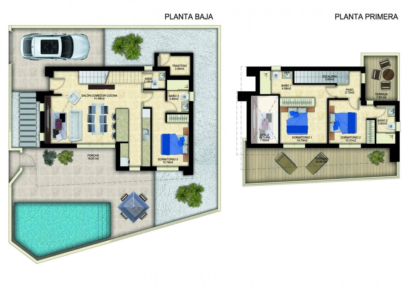 3 Zimmer Villa zu verkaufen in Benijofar mit Pool Garage - 637.000 € (Ref: 10018876)